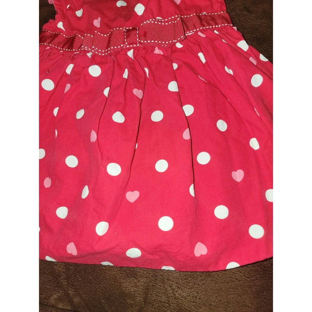 Gymboree valentine's day heart polka dot dress size 3 6 months